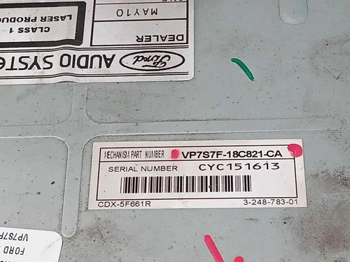 VP7S7F18C821CA Sistema Audio/Radio Cd para FORD FOCUS BERLINA (CAP) 2006 520189 - Imagen 3 de 9