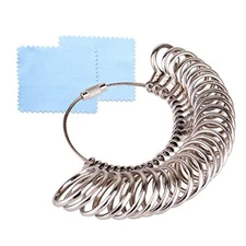 1-13 Ring Sizer Measuring Set Gauge Measure Tool Jewelry Sizing Tool