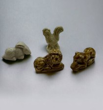 Red Rose Tea Wade of England Noah's Ark Miniatures Rabbit Lions Rooster Lot Of 4
