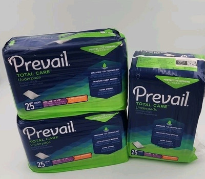 Prevail Super Absorbent Disposable Underpads Soft Absorbent 30 x 30 inch 75 Pack