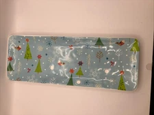 Boston International Serving Platter Christmas Birds