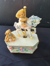 Enesco Cherished Teddies Virginia Carousel Horse Figurine 1998