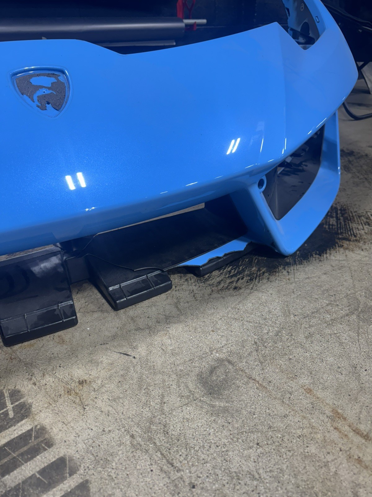2016-2020 LAMBORGHINI HURACAN LP-580 FRONT BUMPER COVER OEM 4T0807113A DAMAGED