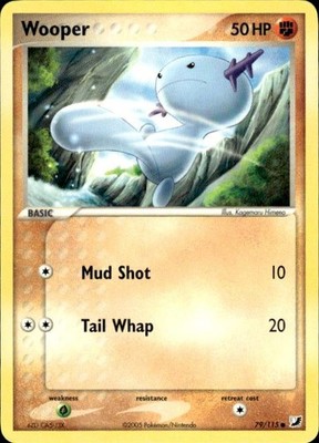 Pokemon Wooper Unseen Forces 79/115 Light Play LP+ or Better