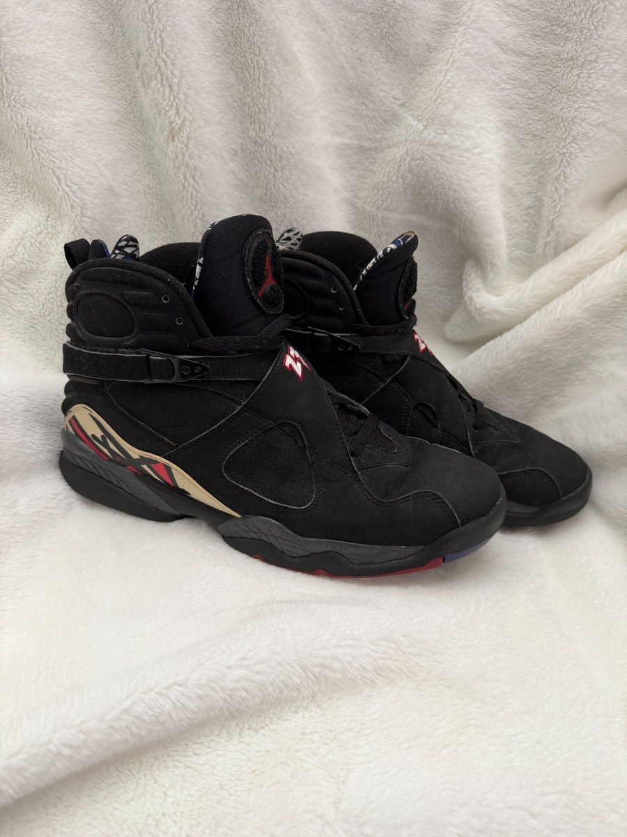 Nike Mens Air Jordan 8 Retro Black Red Playoff 2007, 305381-061  Size 11.5 Nike Mens Air Jordan 8 Retro Black Red Playoff 2007, 305381  main image 4