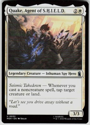 Quake Agent of S.H.I.E.L.D. 32 Marvel Super Heroes Magic the Gathering