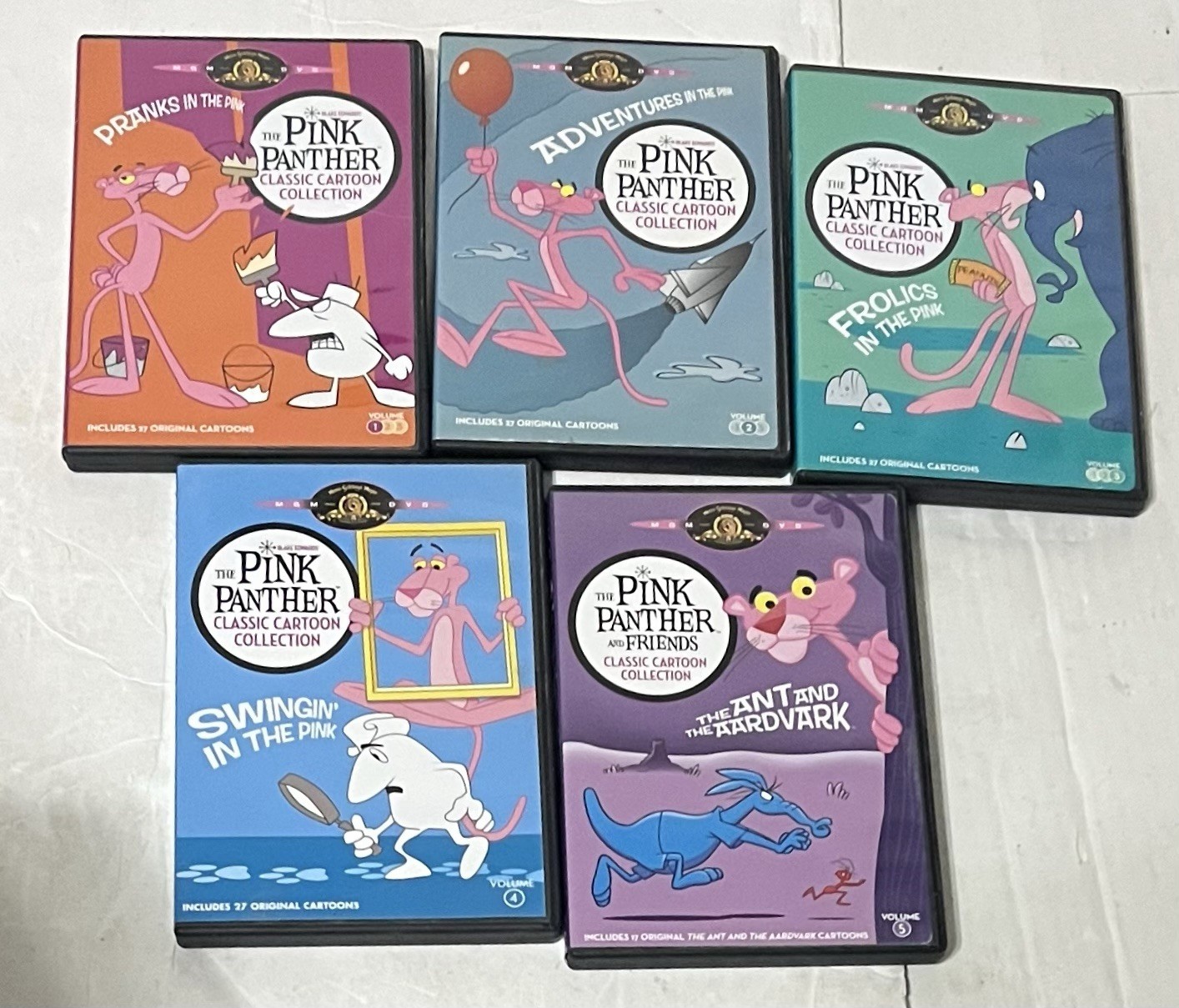Pink Panther Classic Cartoon Collection DVD Set Of 5