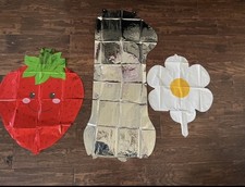 Mylar balloons Daisy Strawberry #1. Set Of 4