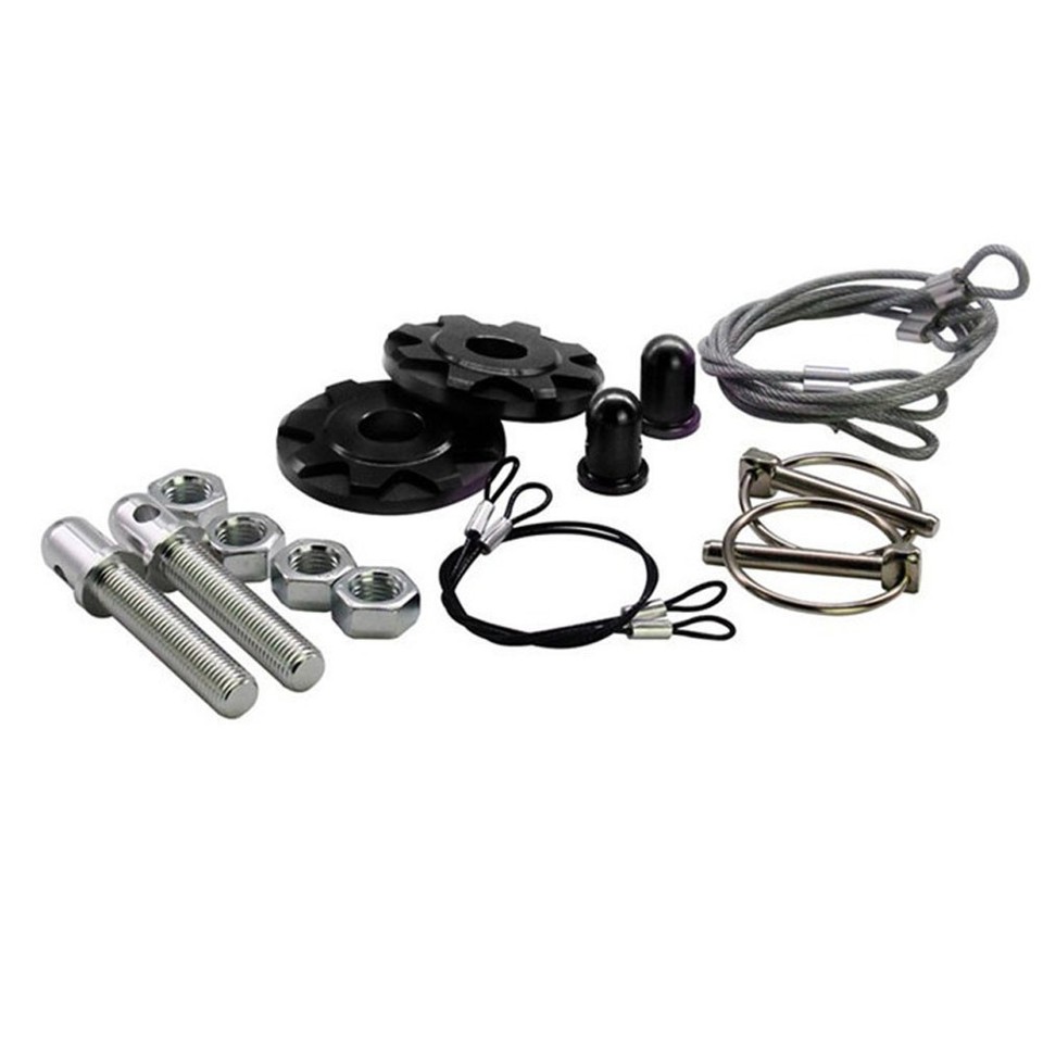 Universal Car Hood Pin Lock Kit CNC Quick Release Racing Style Lock ...