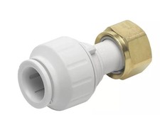 3 x John Guest Speedfit Push Fit Straight Tap Connector 15mm X 1/2 . Pack of 3