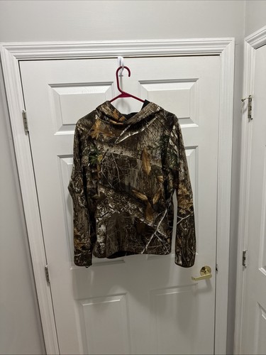 Realtree Women’s XXL Camo Hoodie Leaf Camo With Gaitor Super Nice - Picture 1 of 9