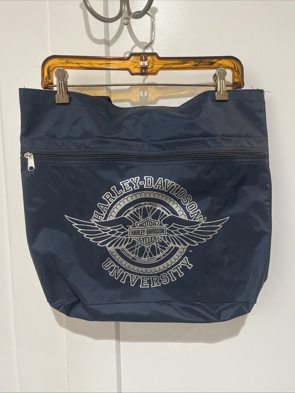 Harley Davidson University Made In Usa Blue Bag With Straps Shoulder bag NWOT￼