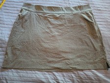 Columbia Omni Shield Brown With Blue Flowers Skort Women's Size 2X EUC