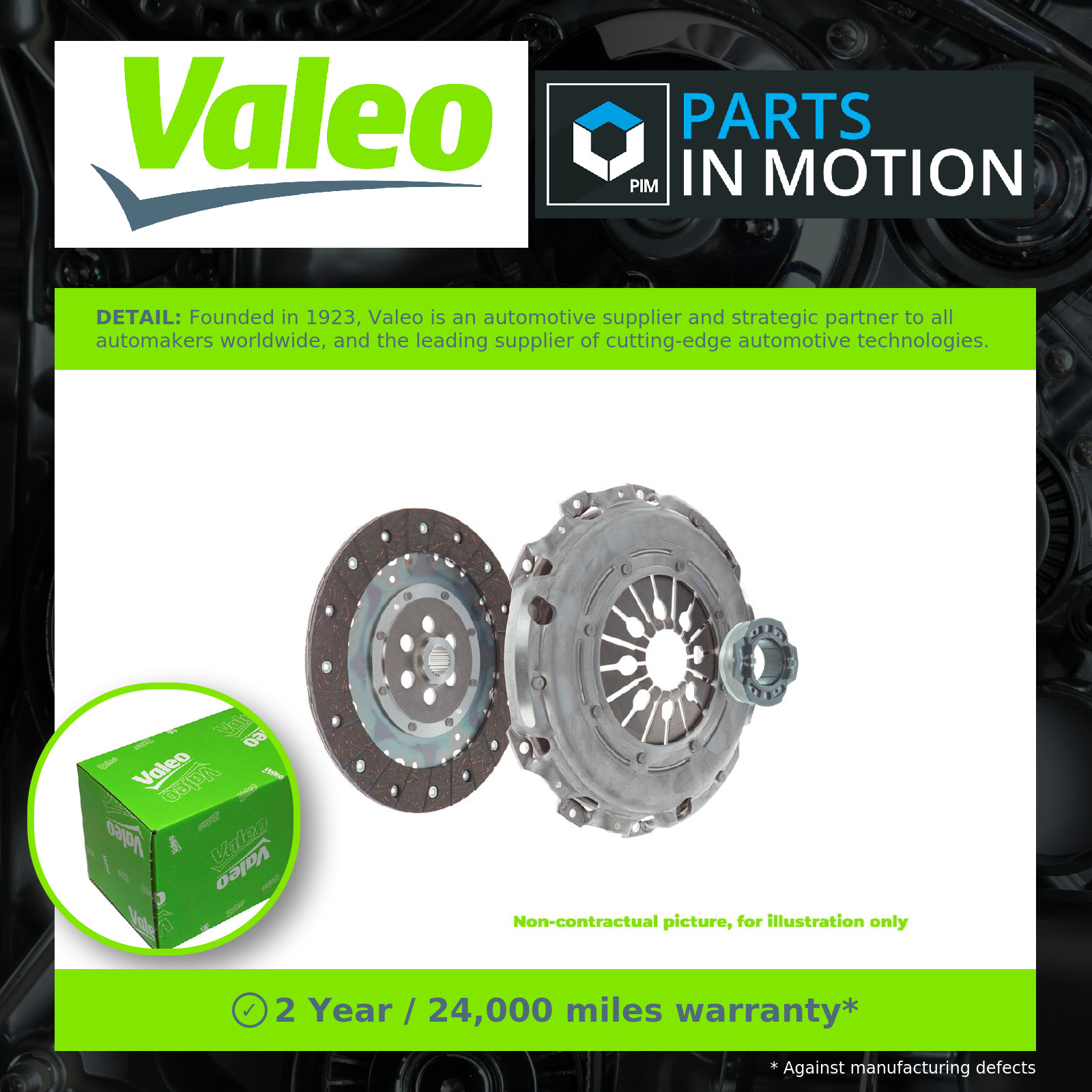 Valeo 832291 Clutch Kit 240mm 22 Teeth Cover Disc Bearing Replacement Spare - Image 8