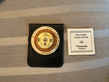Nauticalia Pocket Weather Forecaster Barometer with Leather Case & Instructions