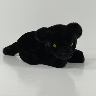 Histoire d'Ours Black Cat Puma Jaguar Panther Plush Laying Down Stuffed Animal