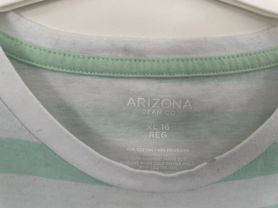 Camiseta Arizona Jean Co Niños Niñas Lentejuelas Abatibles Flamenco Rayas Algodón Como Nueva XL 16 Foto 2 de 4