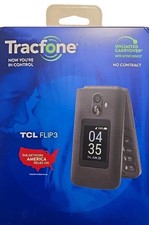 TCL Flip 3 T435D 16GB Tracfone | New Sealed | Dual Displays | 4G LTE Gray