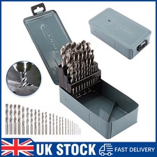 25 Piece 1-13mm HSS Cobalt Metal Drill Bit Set Quality High Speed Metric Tools