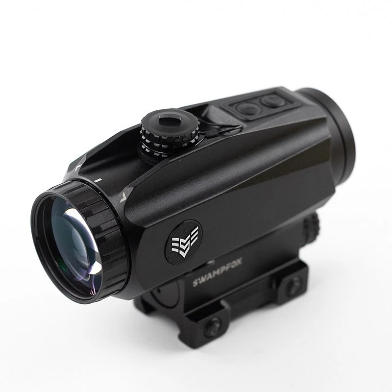 Mira telescópica de prisma Swampfox Trihawk 3x30 Shake 'N Wake Trident MOA retícula roja/verde Foto 3 de 4