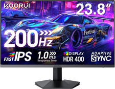 Monitor Gaming 24 Pulgadas, Fast IPS, 200Hz, HDR 400, 1Ms, FHD