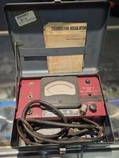 Vintage Sun Electric Trt-12 Transistor Regulator Tester 6v12v Tested W Leads