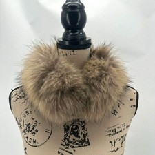 Burberry Detachable Coyote Fur Collar Snap On Convertible Winter Outdoor Luxury
