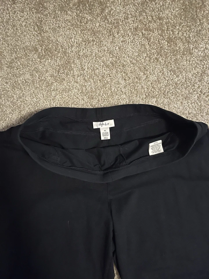 Style & Co. Leggings bordados florales para mujer talla XL Foto 2 de 3