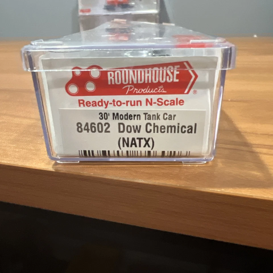 Lote de 3 tanques químicos de carga Roundhouse escala N Emery Hooker Dow Chemical Foto 3 de 4