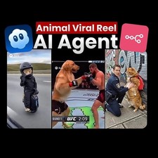 SORA 2 Animal Memes n8n AI Agent AI Automation Workflows for n8n | JSON Tem