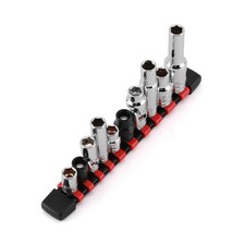 10PCS 1/4"  3/8" 1/2" Drive 10mm 6 Point Single Size Socket Set, 10mm Socke...