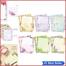 Stationery Writing Paper Set with Envelopes 48 Sheets 24 Lined Letter Paper 6