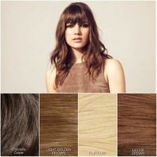 Hershesons Rock Chick Winge Bangs Piece Clip Fringe Fake False Hair Extensions