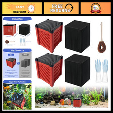 2 PCS Eco-Friendly Cube Water Filter 2.0 - Activated Carbon for Fish Tanks  Pon