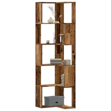 Estantería Esquina 5 Niveles Librería Armario Mueble de Almacenaje Madera vidaXL