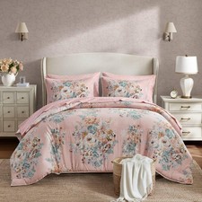 Essentials Floral Comforter Set Twin XL Size, Vintage Flower Bedding Set with...