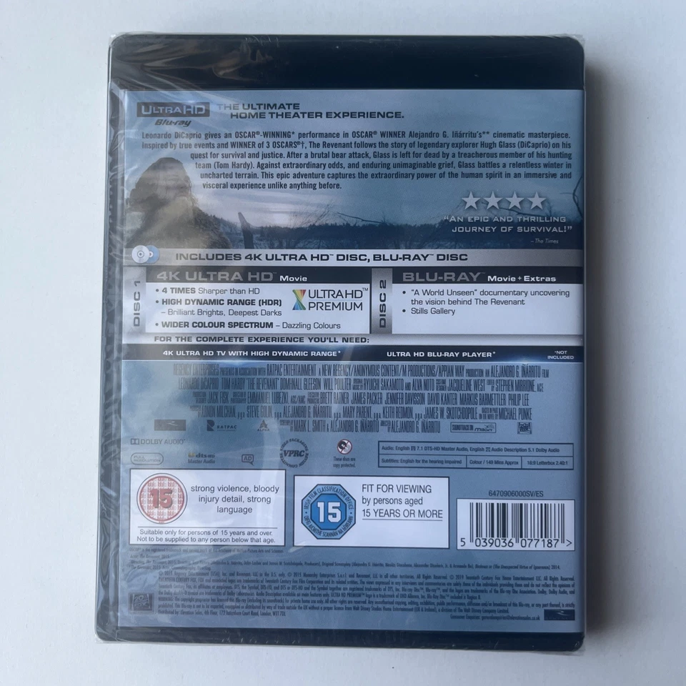 The Revenant - *SEALED* 4K UHD Blu-ray - Image 2 of 2