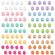 Mini Flower Hair Clips, 100Pcs Colorful Baby 1 Count Pack of 100 , Pink