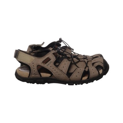 Geox, Sandalen, Größe: 43, Polyurethan, Beige/Schwarz, Herren #HGE
