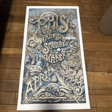 PHISH POSTER MSG 2022 DAVID WELKER MADISON SQUARE GARDEN NYC LTD #881/1600 Mint