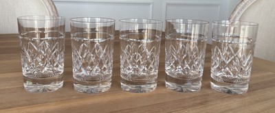 TUDOR - Brandon - 5.25  Tumbler - England Crystal - Set of 5 - Great!