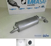 Imasaf ESD Auspuff Endtopf + Anbauteile für Toyota Yaris 1.0 + 1.3 1999-2005