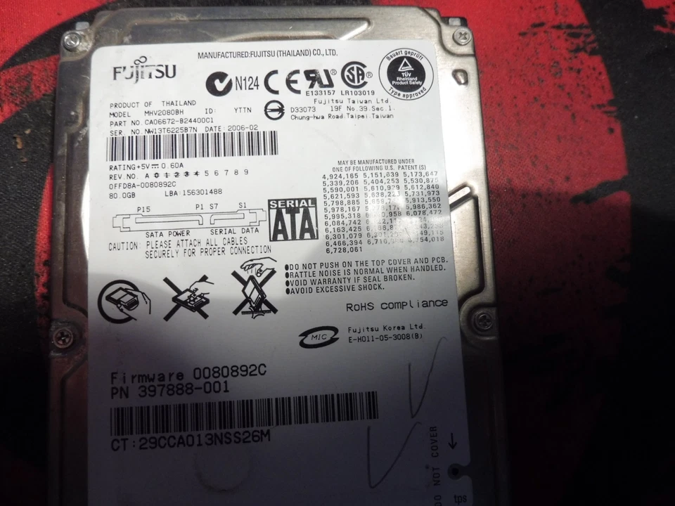 gebrauchte Festplatte  FUJITSU voll funktionstüchtig TOP OK läuft einwandfrei - Bild 2 von 4