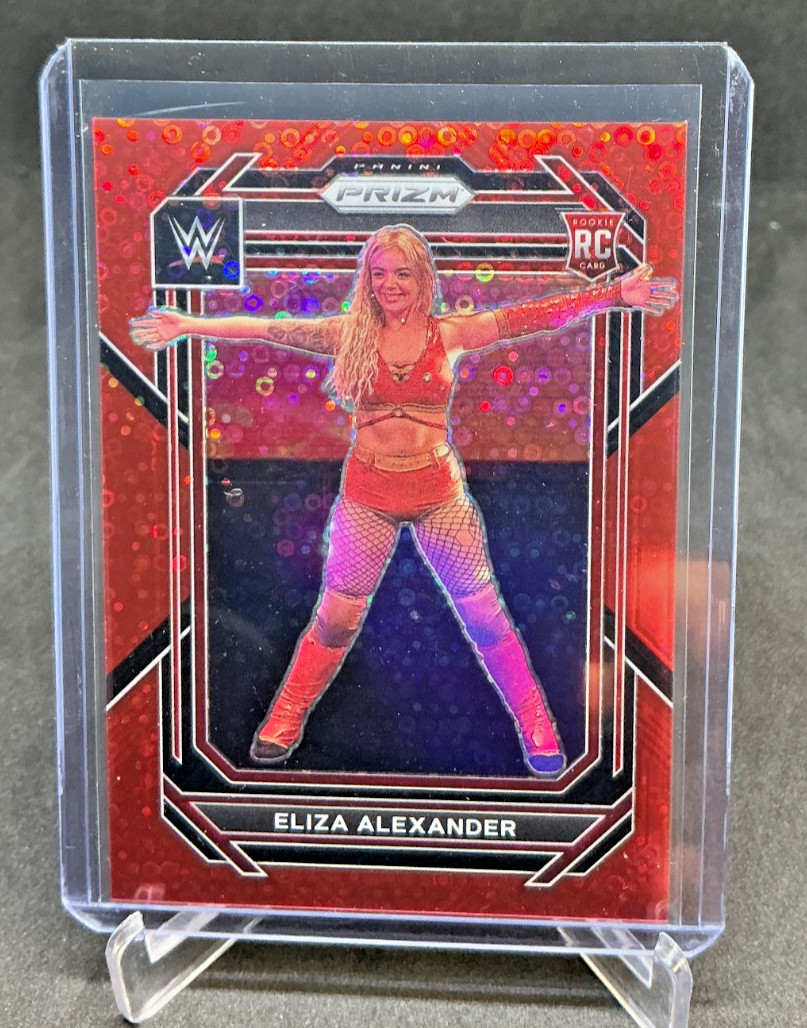 2023 Panini Prizm WWE ELIZA ALEXANDER RC Red Disco Prizm 70/99 #115