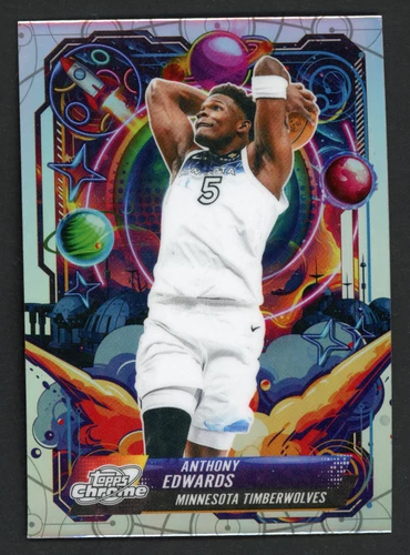 2025 Topps Cosmic Chrome Anthony Edwards Refractor (RAW)