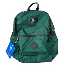 Adidas Originales Nacional 3 Mochila Colegial Verde Trifolio Bolso para Laptop NUEVO