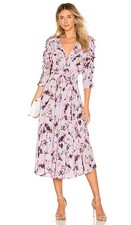 IRO Liky Floral Ruffle Dress Size 44 US 12 Lilac