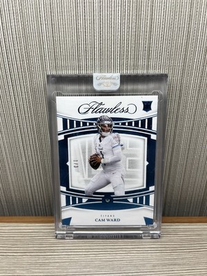 2025 Panini Flawless Cam Ward Simply Flawless JERSEY NUMBER Diamond 1/3 Rookie