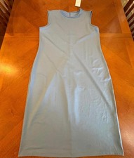 Sleeveless Blue Midi Dress large