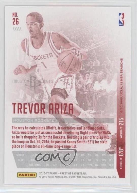 2016-17 Panini Prestige Trevor Ariza #26 - Image 2 of 2